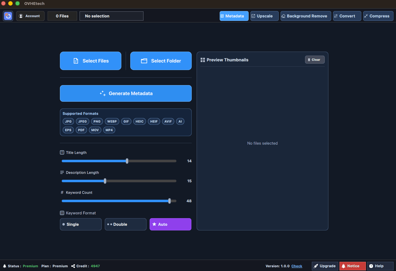OVHE Tech desktop workspace screenshot